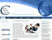 Tablet Screenshot of clarkbenefitservices.com